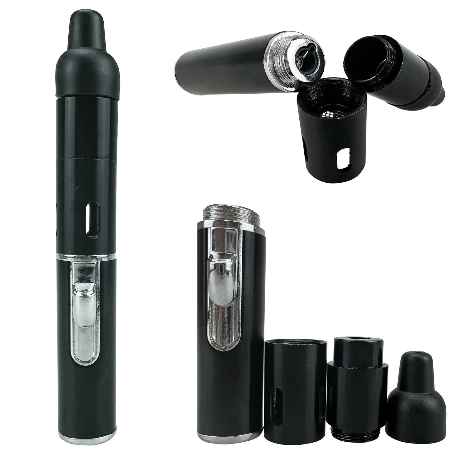 Puffy Built-In Jet Lighter Pipe