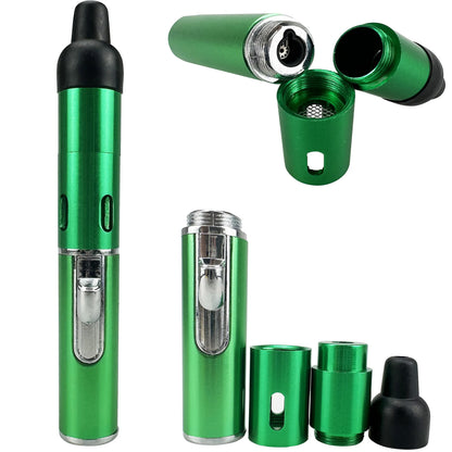 Puffy Built-In Jet Lighter Pipe