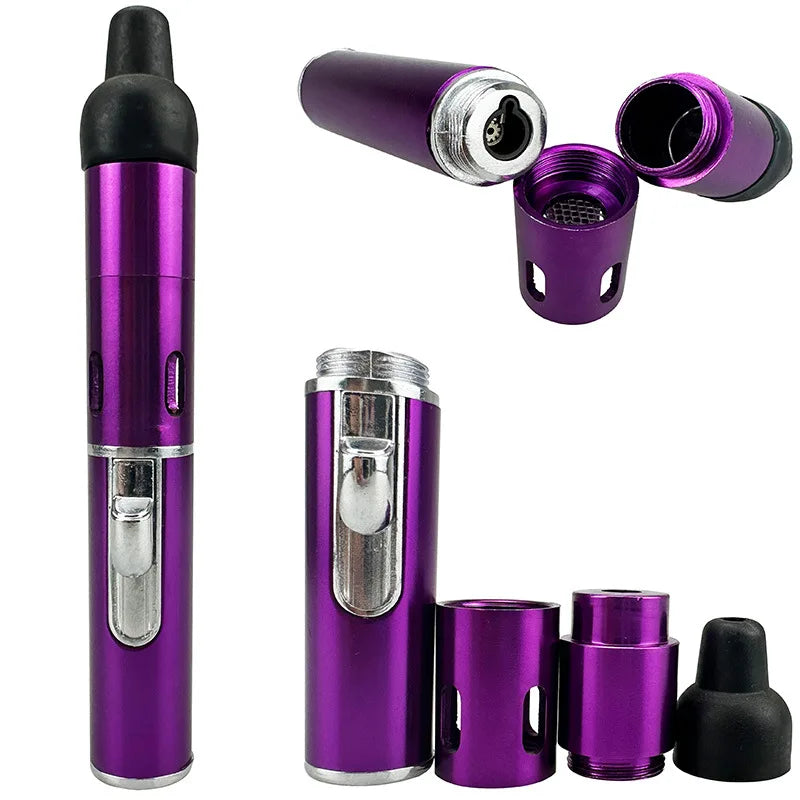 Puffy Built-In Jet Lighter Pipe