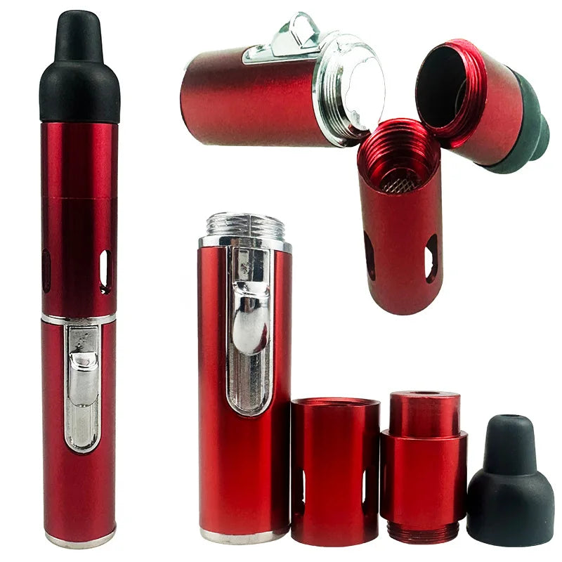 Puffy Built-In Jet Lighter Pipe